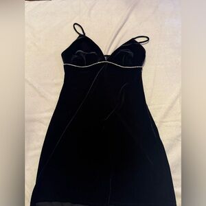 Wild Fable Black Velvet Minidress